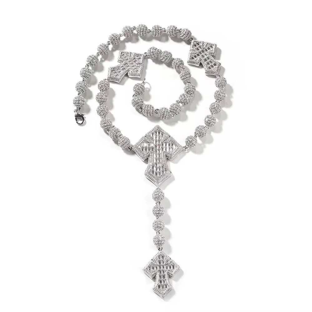 Silver cross  Necklace 16inch